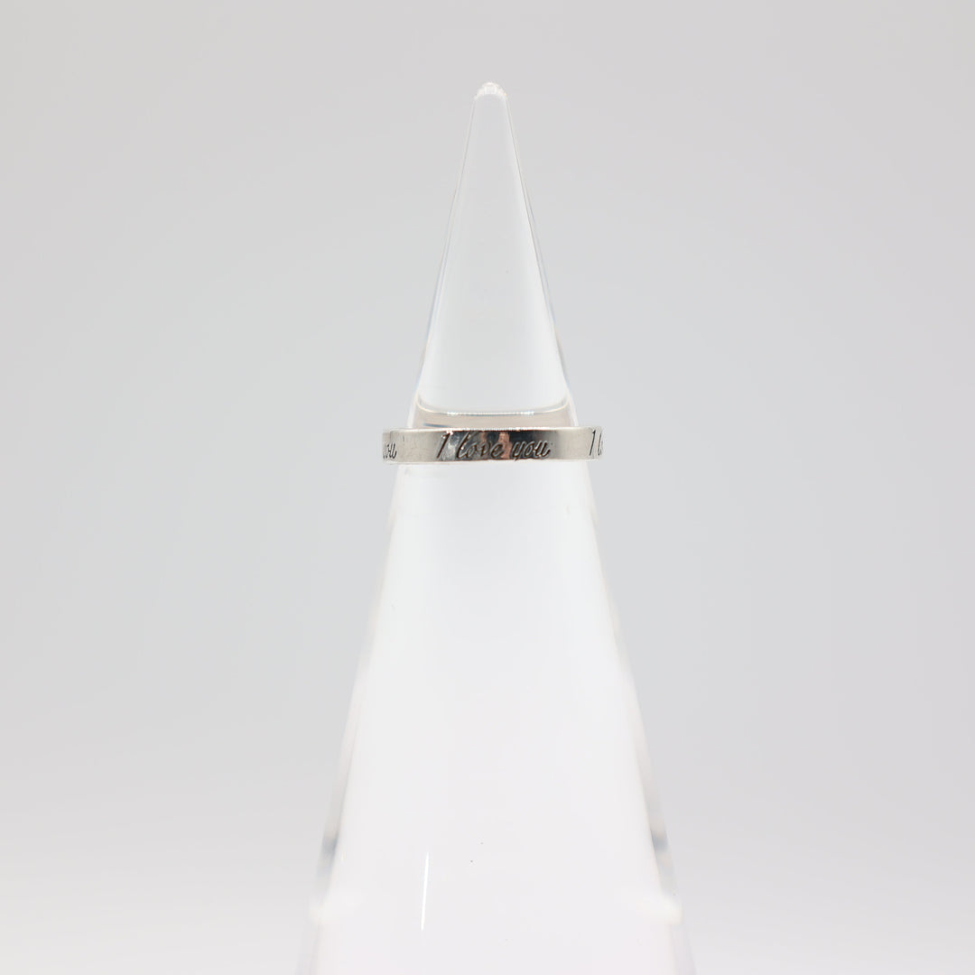 Tiffany & Co 925 Sterling Silver "I Love You" Ring - Size 4