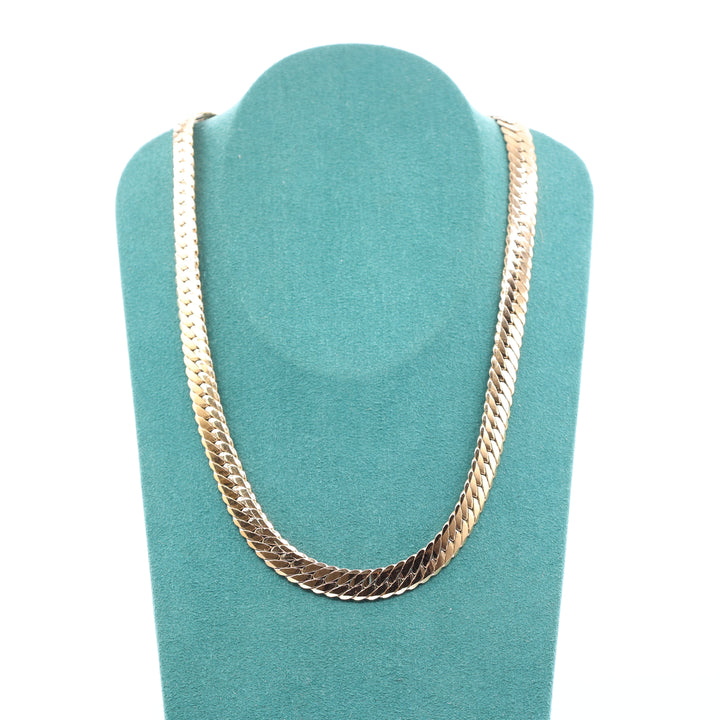 Napier Gold Tone Braided Chain Costume Necklace