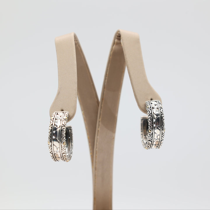 Effy 925 Sterling Silver with 18k Gold Accents Earrings