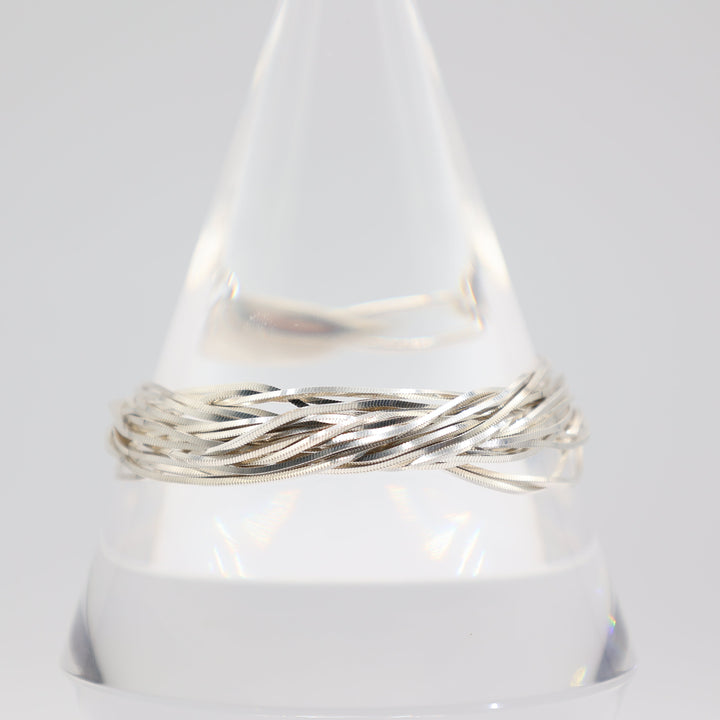 925 Sterling Silver Multi Strand Bracelet for Elegant Style