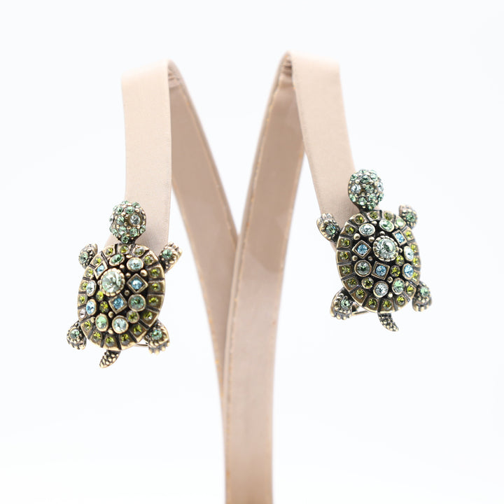 Heidi Daus Simply Irresistible Crystal Turtle Earrings