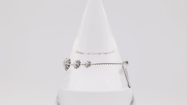 David Yurman 5-Station Diamond Starburst Bracelet Adjustable
