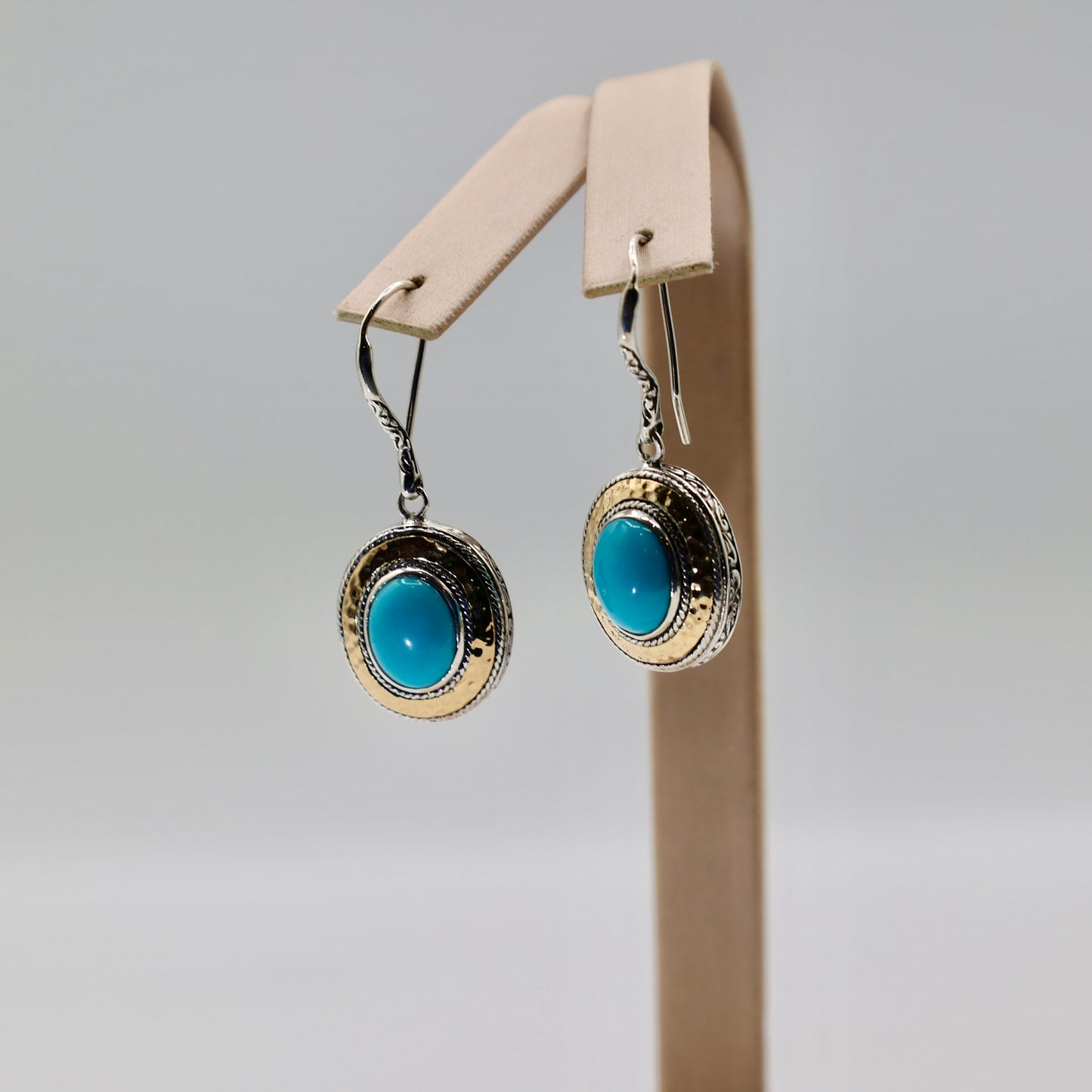 925 Sterling Silver Samuel b. 925 and Sleeping Beauty Turquoise Earrings