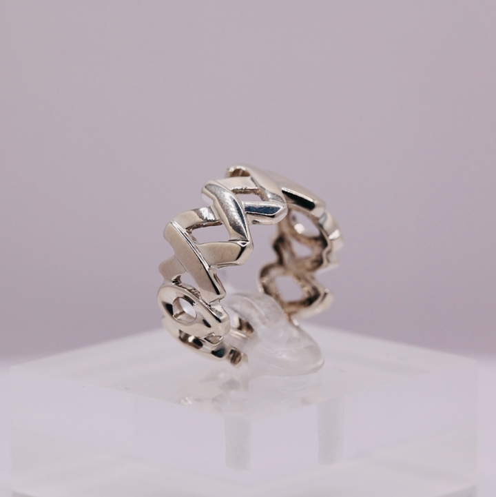 925 Sterling Silver Tiffany & Co. Paloma Picasso XO Ring - Size 5.5