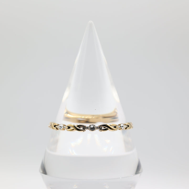 Miscellaneous Anne Klein Gold Toned "X" and White Crystal Bracelet - 6.5 inches