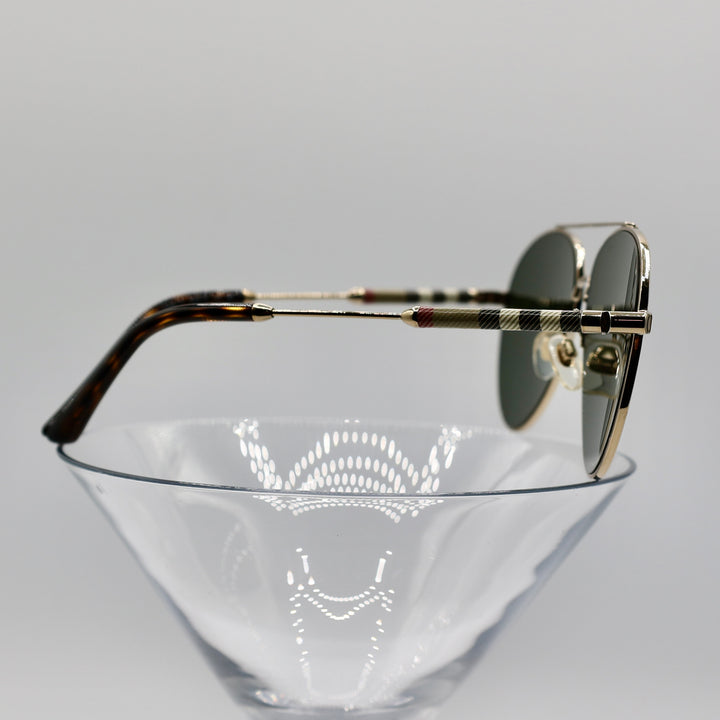 Burberry Aviator Gold Plated Sunglasses