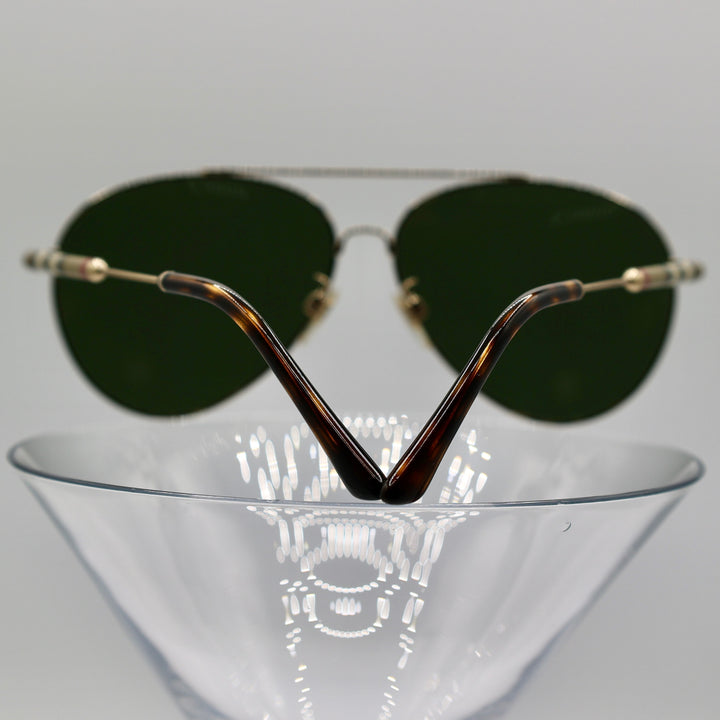 Burberry Aviator Gold Plated Sunglasses