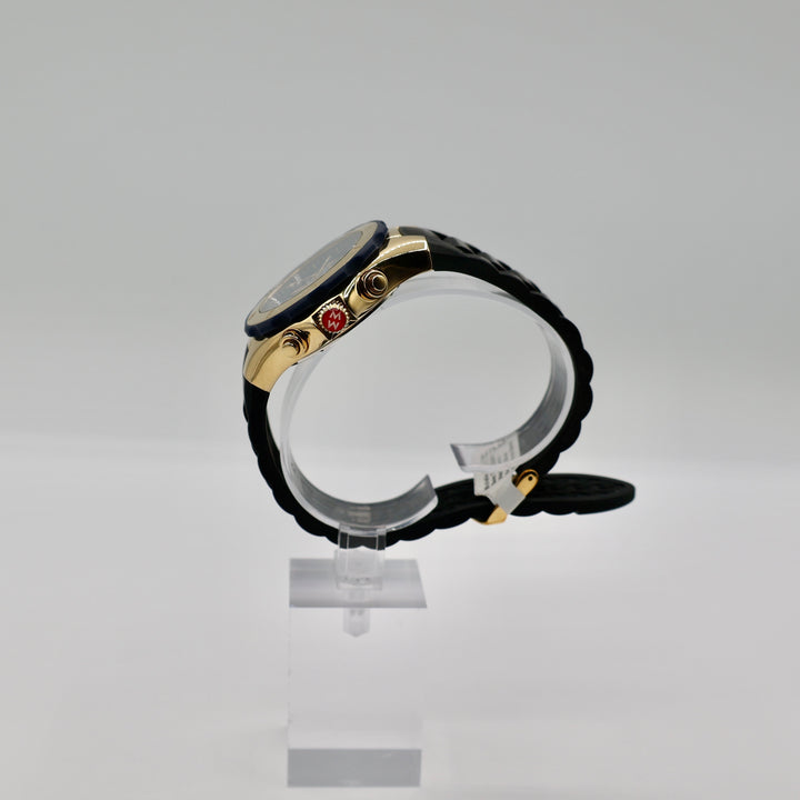 Michelle Jelly Bean Tahitian Watch with Black and Blue Band
