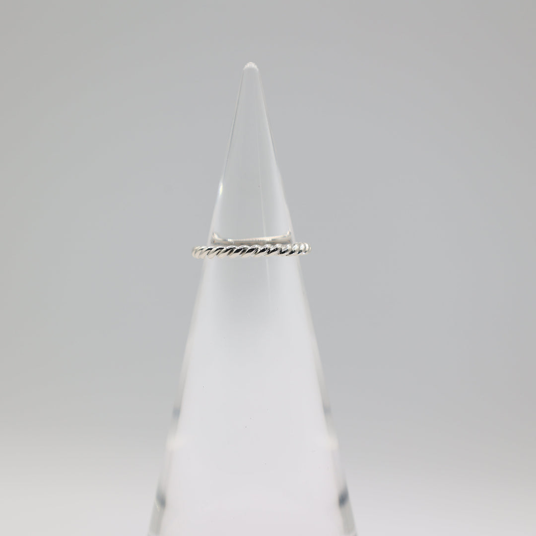 Tiffany Co 925 Sterling Silver Rope Band Ring Size 5.5