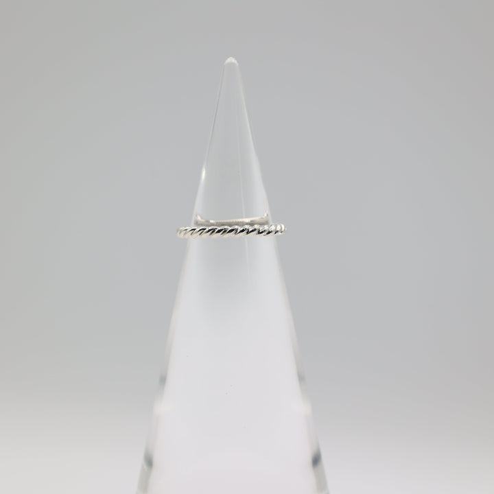 Tiffany Co 925 Sterling Silver Rope Band Ring Size 5.5