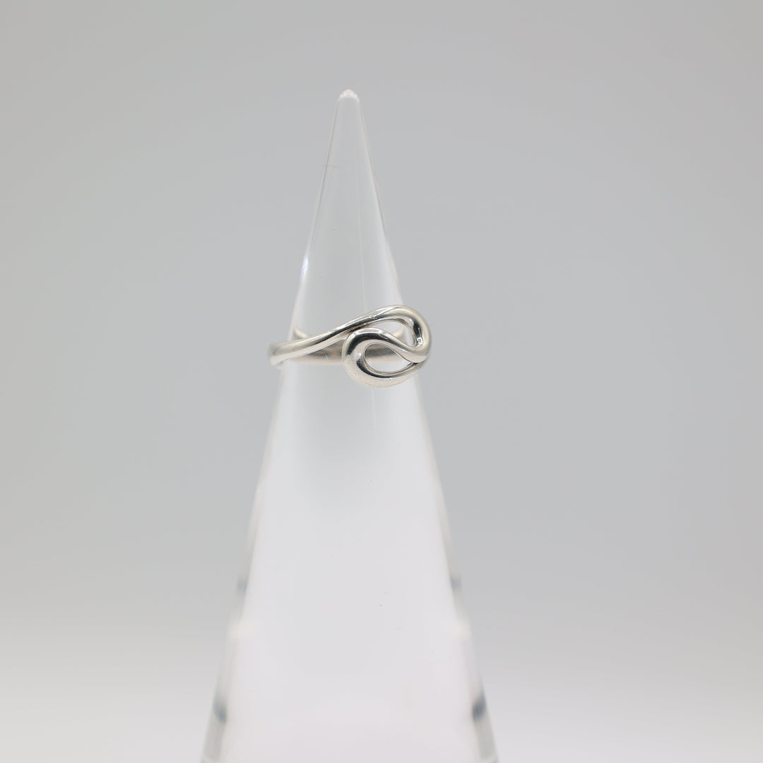Tiffany Co 925 Sterling Silver Peretti Wave Band Ring Size Six And A Quarter