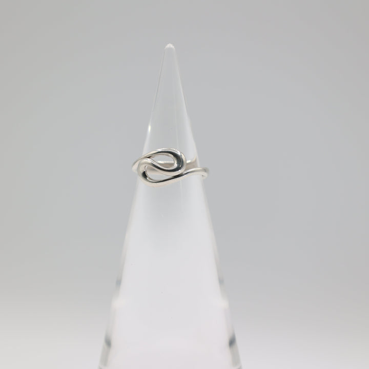 Tiffany Co 925 Sterling Silver Peretti Wave Band Ring Size Six And A Quarter