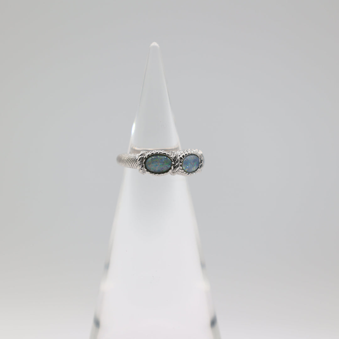 Judith Ripka 925 Sterling Silver Moonstone Ring Size 6