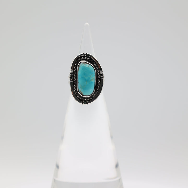 925 Sterling Silver Turquoise Southwestern Ring Size 5.5