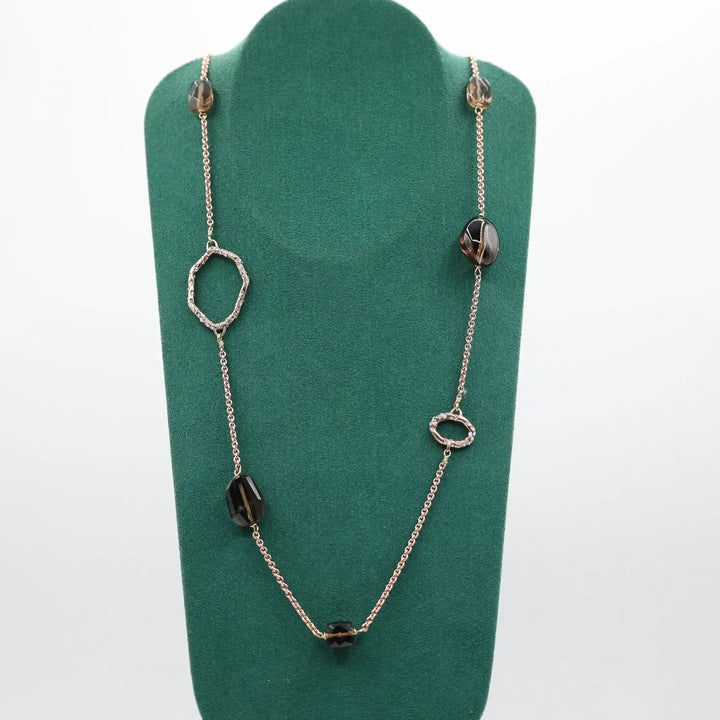 Alexis Bittar Rhinestone Smoky Quartz Station Necklace by Annie McConnell's Renewed Elegance