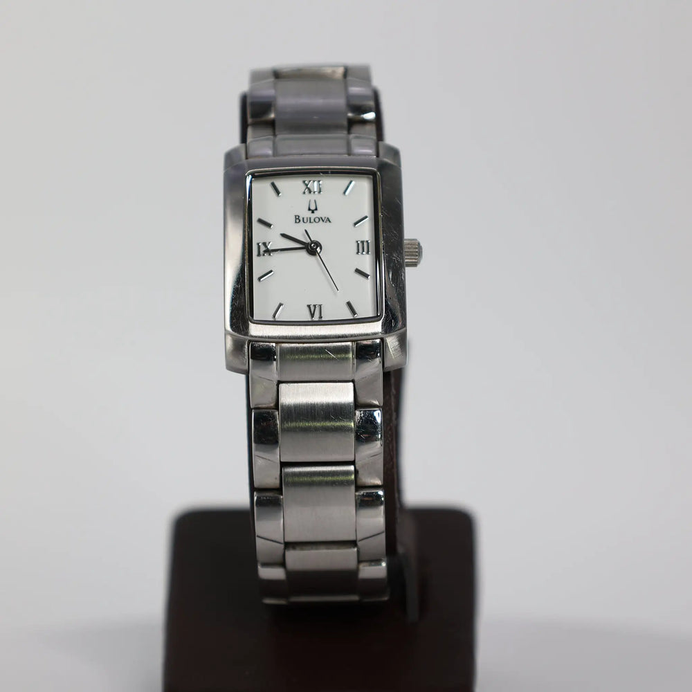 Bulova Stainless Steel Swiss 96L95 Watch With Elegant Design by Annie McConnell's Renewed Elegance