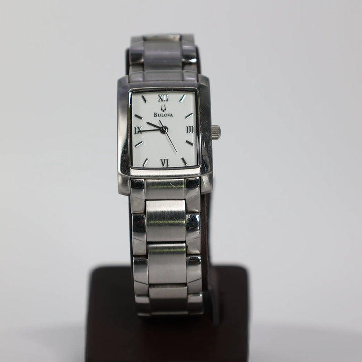 Bulova Stainless Steel Swiss 96L95 Watch With Elegant Design by Annie McConnell's Renewed Elegance