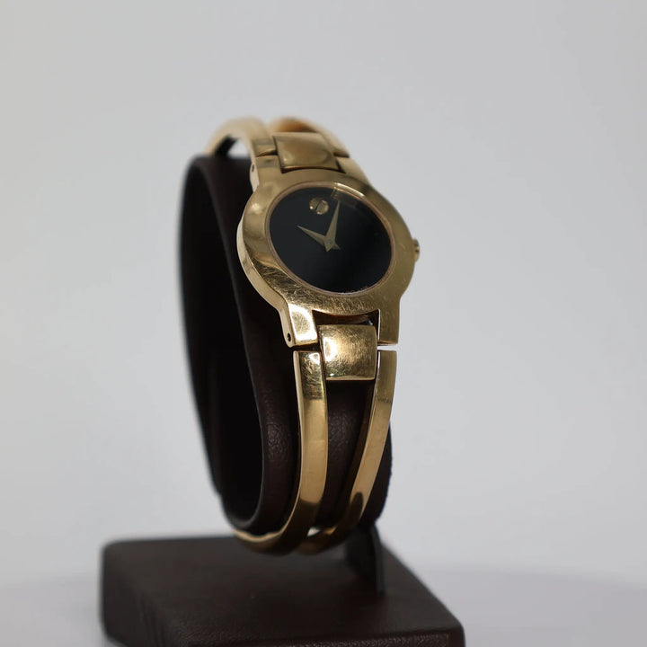 Movado Amorosa Gold Tone Womens Bangle Watch Elegant Accessory by Annie McConnell's Renewed Elegance