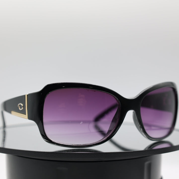 Oscar de La Renta Black Butterlfy Sunglasses with Gold Trim Accent