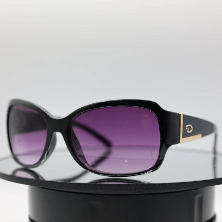 Oscar de La Renta Black Butterlfy Sunglasses with Gold Trim Accent