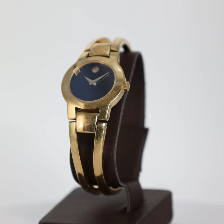Movado Amorosa Gold Tone Womens Bangle Watch Elegant Accessory by Annie McConnell's Renewed Elegance