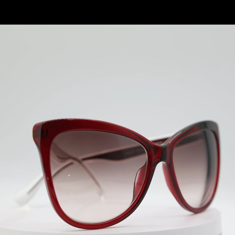 Dolce & Gabbana Butterfly Red Transparent Sunglasses by Annie McConnell's Renewed Elegance