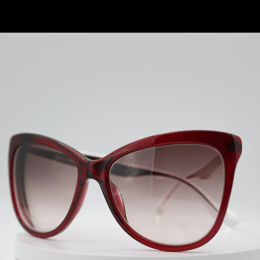 Dolce & Gabbana Butterfly Red Transparent Sunglasses by Annie McConnell's Renewed Elegance