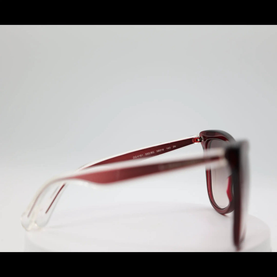 Dolce & Gabbana Butterfly Red Transparent Sunglasses by Annie McConnell's Renewed Elegance