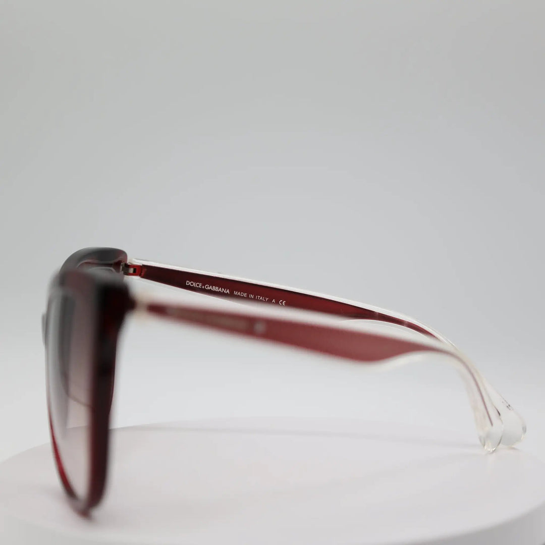 Dolce & Gabbana Butterfly Red Transparent Sunglasses by Annie McConnell's Renewed Elegance