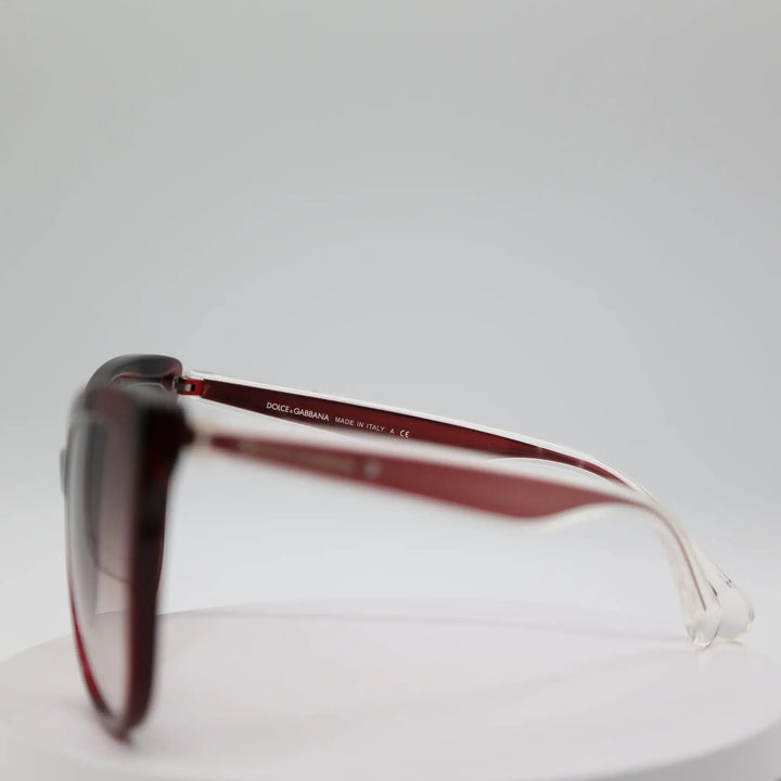 Dolce & Gabbana Butterfly Red Transparent Sunglasses by Annie McConnell's Renewed Elegance