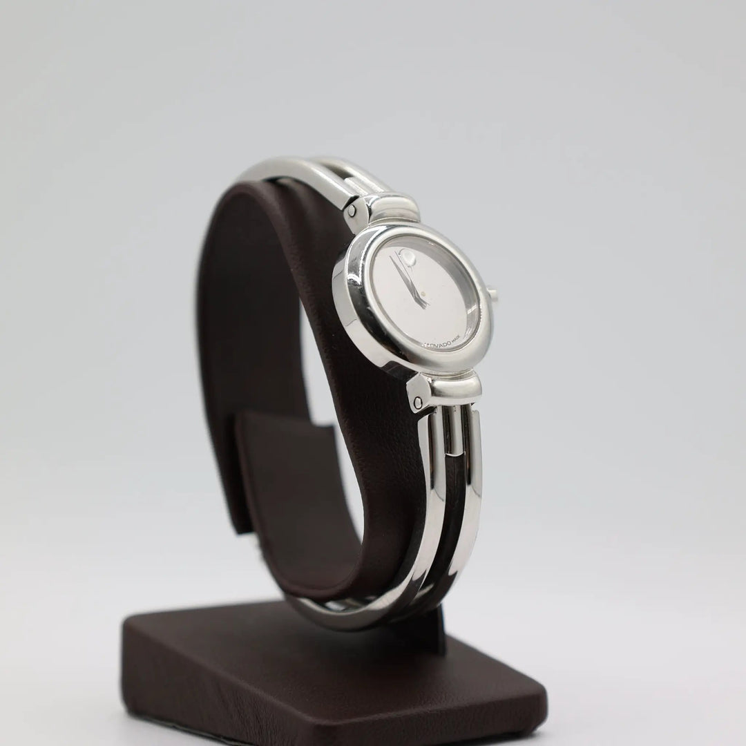 Movado Harmony Mirror Silver Tone Watch Unisex Timepiece by Annie McConnell's Renewed Elegance