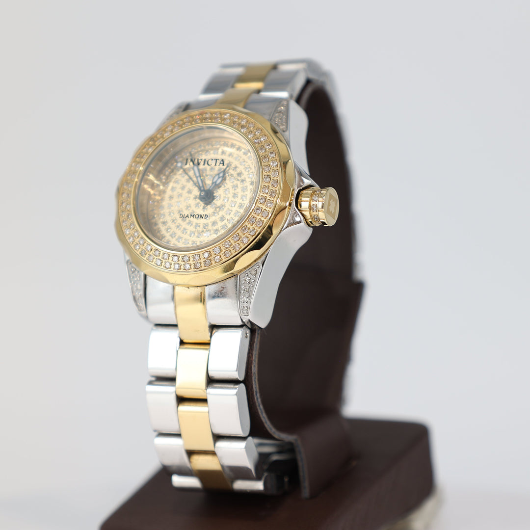 Invicta Model 14522 Two Tone Diamond Pave Mens Luxury Watch by Annie McConnell's Renewed Elegance