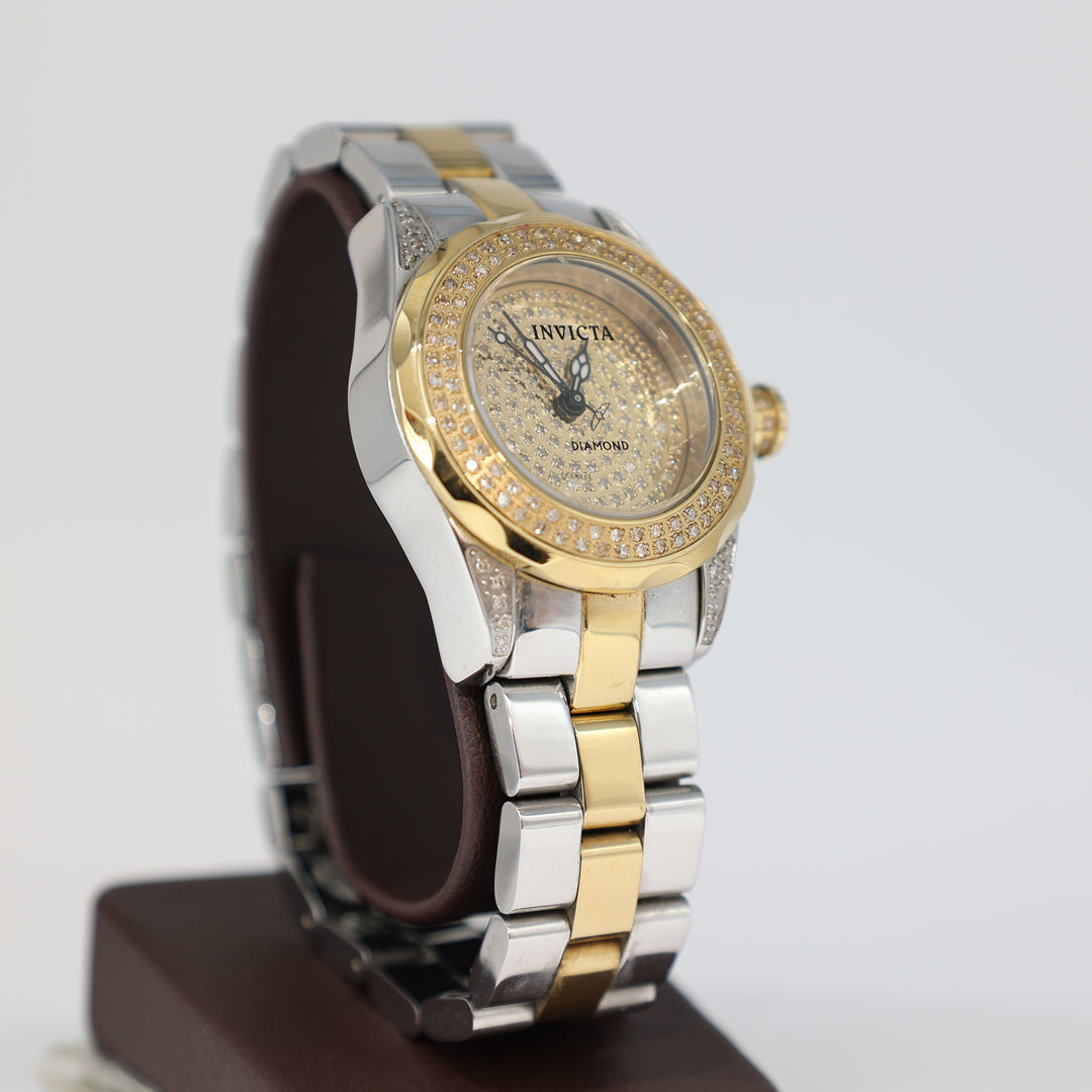 Invicta Model 14522 Two Tone Diamond Pave Mens Luxury Watch by Annie McConnell's Renewed Elegance
