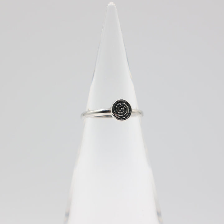 925 Sterling Silver Circle Ring 6
