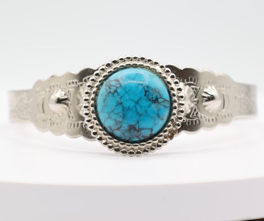 Southwest Faux Turquoise Cuff Bracelet