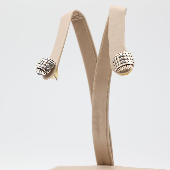 John Hardy Cuff Links 925 Sterling Silver Stud Earrings