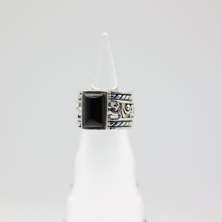 925 Sterling Silver Silpada Black Onyx Ring Size 7.5