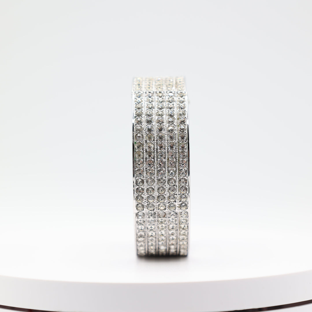 Stainless Steel 925 Silver Joanne Cooper Duchess Peekaboo Rhinestone bangle Bracelet