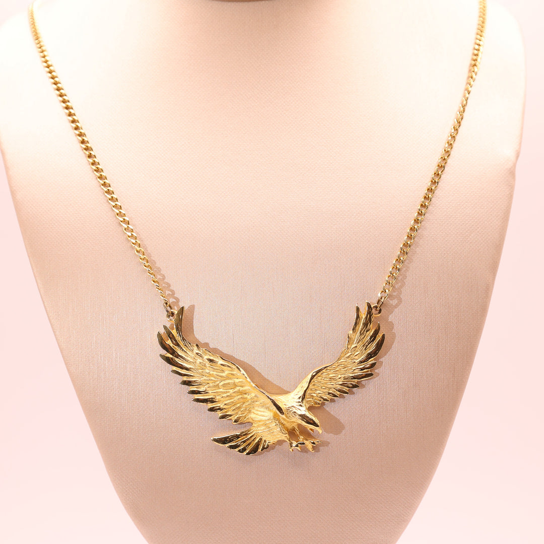 Men's Stainless Steel Flying Eagle Necklace