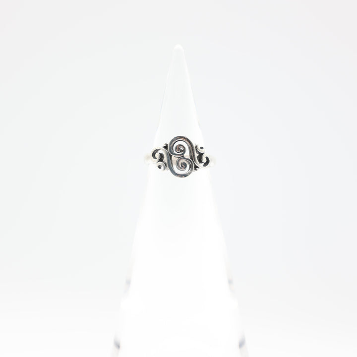 James Avery 925 Sterling Silver Spanish Swirl Ring- Size 4.75
