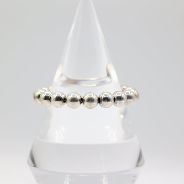 Tiffany And Co 925 Sterling Silver Large Beaded Bracelet
