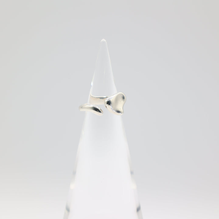 Tiffany & Co. 925 Spain Elsa Peretti Full Heart Open Ring Size 5
