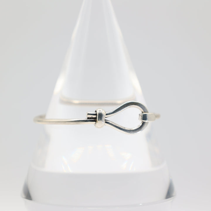 925 Sterling Silver Hook Cuff Bracelet