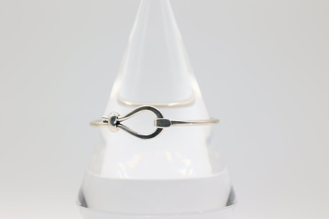 925 Sterling Silver Hook Cuff Bracelet