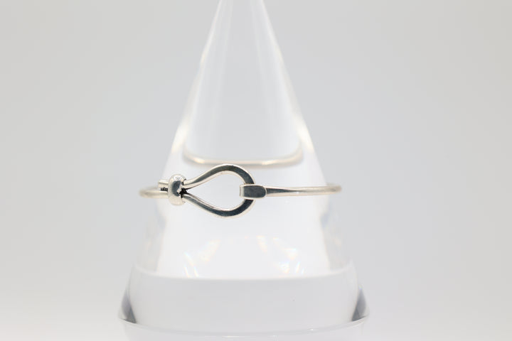 925 Sterling Silver Hook Cuff Bracelet
