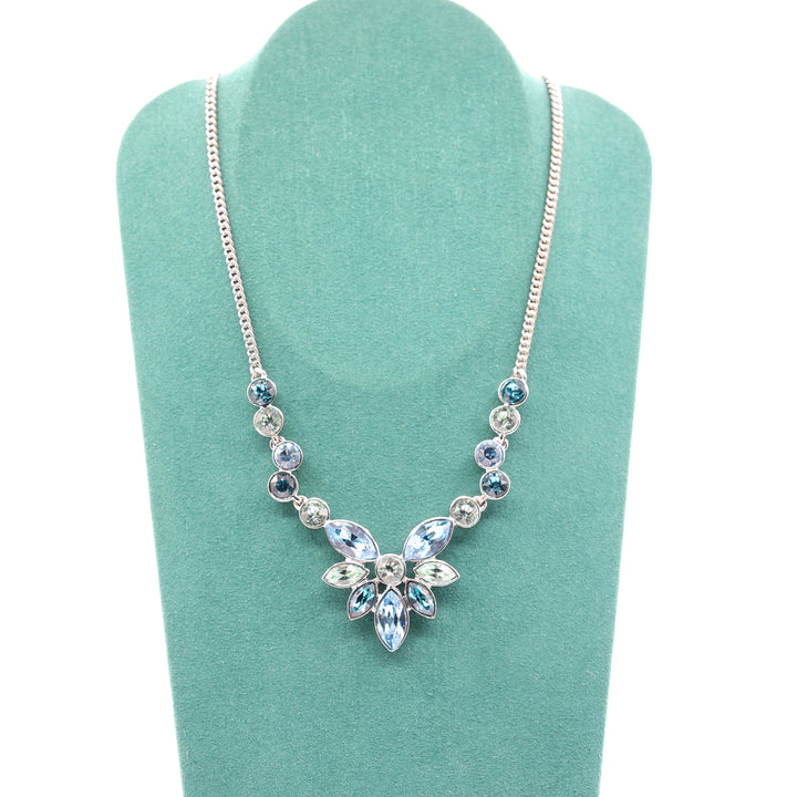 Blue and Mint Green Crystal Givenchy Necklace