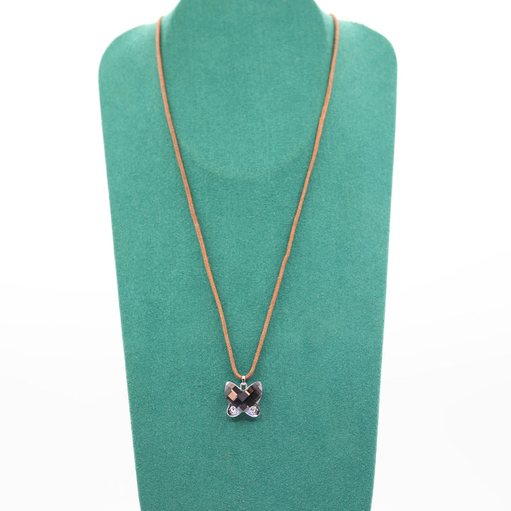 Swarovski Purple Crystal Butterfly Necklace