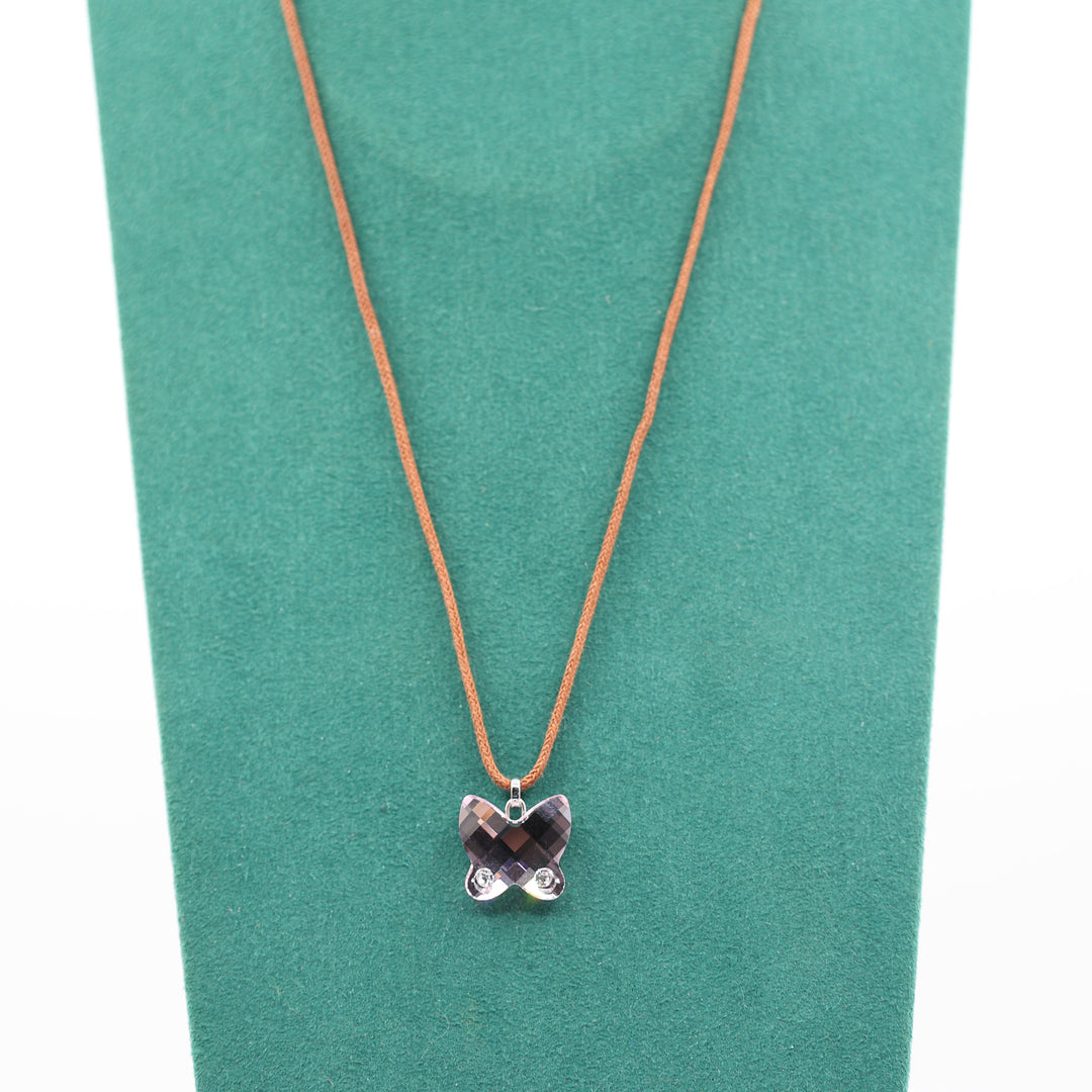 Swarovski Purple Crystal Butterfly Necklace