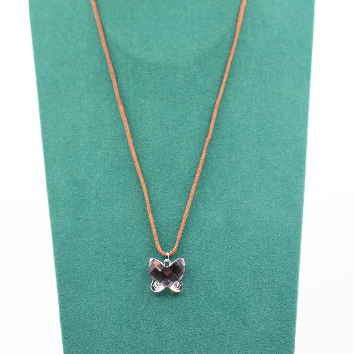 Swarovski Purple Crystal Butterfly Necklace