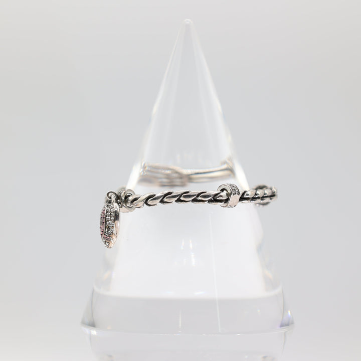 Brighten 925 Silver Breast Cancer Awareness Bracelet